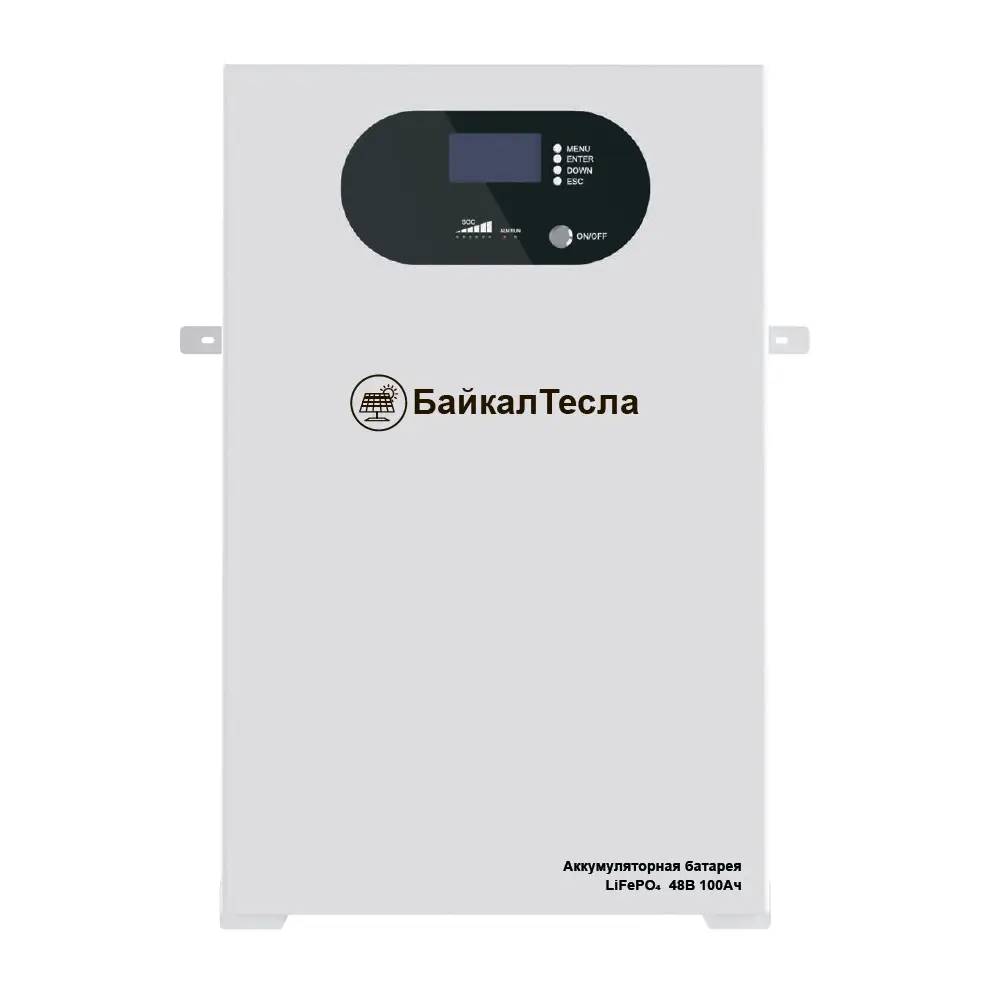 Литий-Железо-Фосфатный аккумулятор БайкалТесла 51.2 В 100 Ач (Настенный)