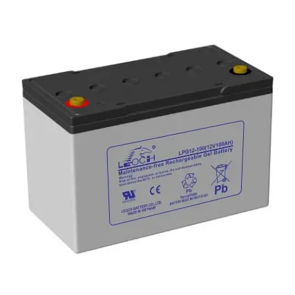 Гелевый тяговый аккумулятор LEOCH LPG12-100 (12V / 100Ah)