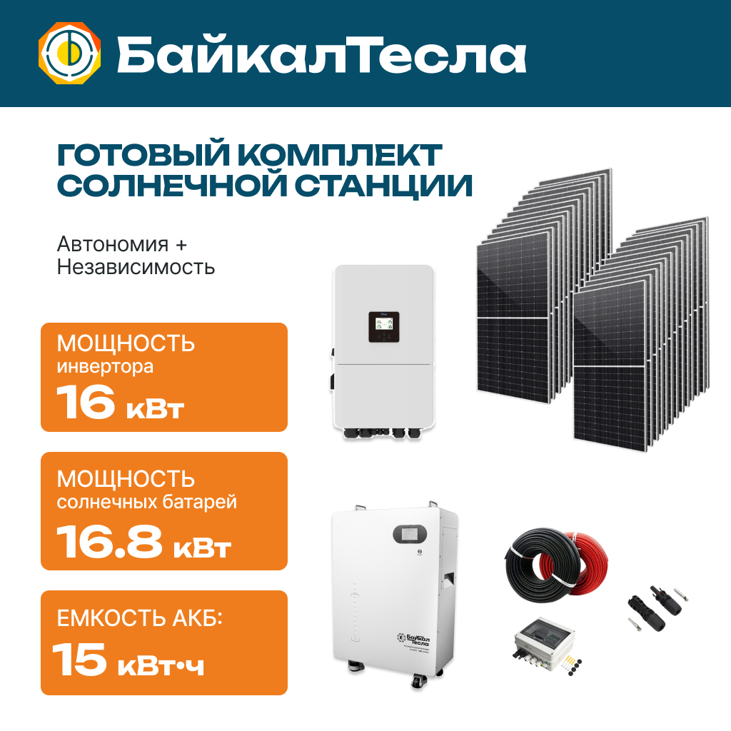 Солнечная электростанция 16 кВт